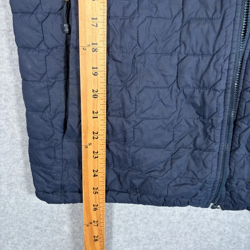 The North Face ThermoBall Jacket Mens Size Medium Navy Blue Quilted Hooded READ